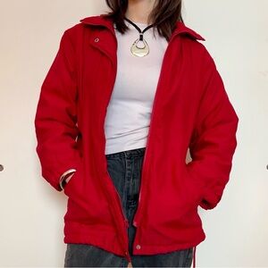VTG Jacqueline Ferrar Red Winter Coat w/ Cinching